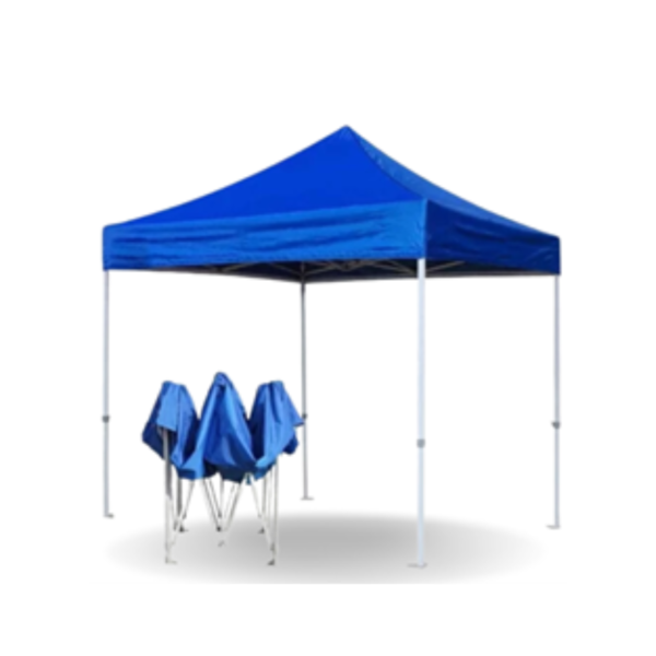 Toldo 3x3 Premium Fierro Blanco Cuadrado (Cubierta Azul)