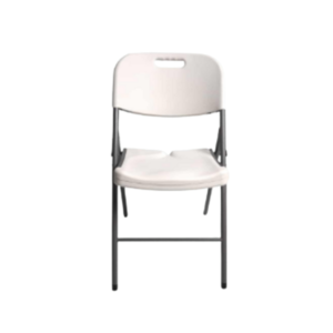 Silla Plegable Alta Resistencia (Blanco, Negro y Rojo)